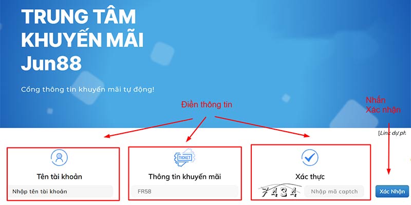 Đăng Ký Jun88 Tặng 58K - Ưu Đãi Hấp Dẫn, Giải Trí Thêm Vui 3 Hướng dẫn cách nhận khuyến mãi